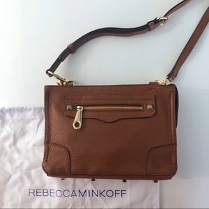 Rebecca Minkoff Almond Brown Leather Crossbody Bag